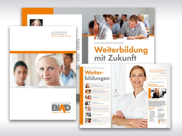 Prospektdesign und Druck für die BiAD