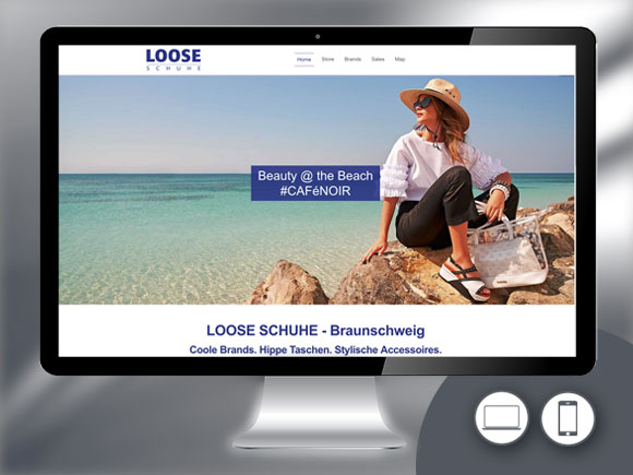 Webdesign für das Schuhgeschäft Loose Schuhe in Braunschweig